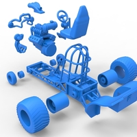 Mini Rod pulling tractor 7 Scale 1:25 - Thumbnail 21