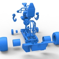 Mini Rod pulling tractor 7 Scale 1:25 - Thumbnail 22