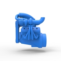 Twin turbo supercharged V8 Engine Version 3 Scale 1:25 - Thumbnail 8