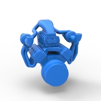 Twin turbo supercharged V8 Engine Version 3 Scale 1:25 - Thumbnail 11