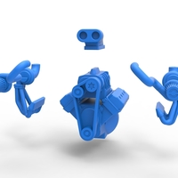 Twin turbo supercharged V8 Engine Version 3 Scale 1:25 - Thumbnail 17