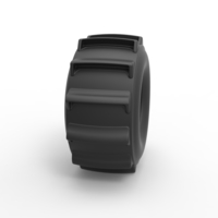 Diecast dirt dragster rear tire 3 Scale 1:25 - Thumbnail 3