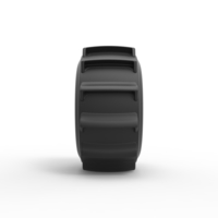 Diecast dirt dragster rear tire 3 Scale 1:25 - Thumbnail 4