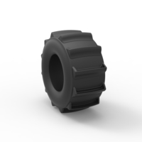 Diecast dirt dragster rear tire 3 Scale 1:25 - Thumbnail 8