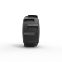 Diecast dirt dragster rear tire 4 Scale 1:25 - Thumbnail 4