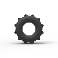 Diecast dirt dragster rear tire 4 Scale 1:25 - Thumbnail 5