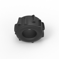 Diecast dirt dragster rear tire 4 Scale 1:25 - Thumbnail 6