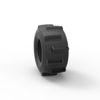 Diecast dirt dragster rear tire 4 Scale 1:25 - Thumbnail 8