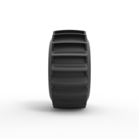 Diecast dirt dragster rear tire 5 Scale 1:25 - Thumbnail 4