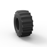 Diecast dirt dragster rear tire 5 Scale 1:25 - Thumbnail 8