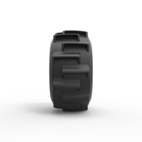 Diecast dirt dragster rear tire 6 Scale 1:25 - Thumbnail 4