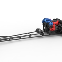 Front engine dirt dragster with turbo V8 1:25 - Thumbnail 1