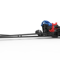 Front engine dirt dragster with turbo V8 1:25 - Thumbnail 2