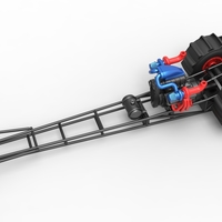 Front engine dirt dragster with turbo V8 1:25 - Thumbnail 3