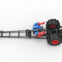 Front engine dirt dragster with turbo V8 1:25 - Thumbnail 9