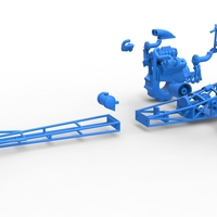 Front engine dirt dragster with turbo V8 1:25 - Thumbnail 15