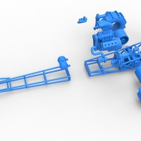 Front engine dirt dragster with turbo V8 1:25 - Thumbnail 17