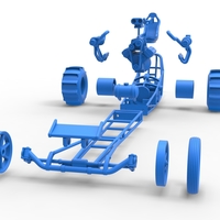 Front engine dirt dragster with turbo V8 1:25 - Thumbnail 18