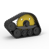 Small Diecast Track of tractor Scale 1:25 3D Printing 503753