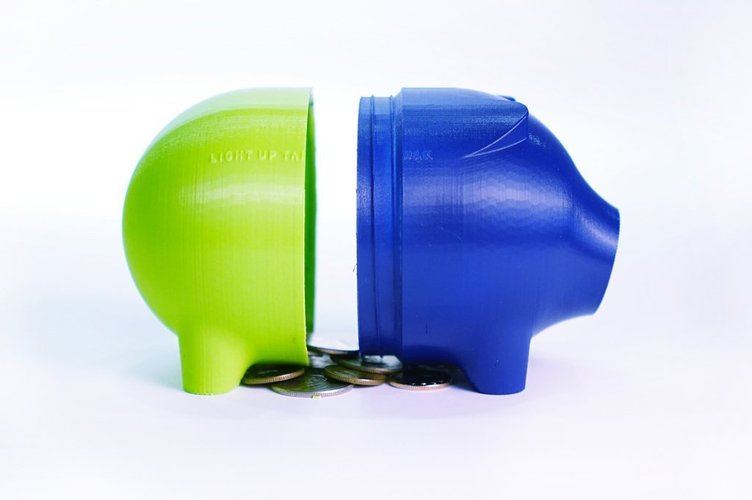 Piggy Bank 3D Print 50386