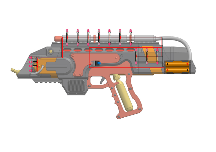 Flame Gun - Legends Of Tomorrow - Printable model - STL files 3D Print 503935