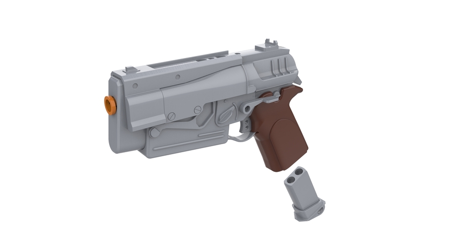 10mm Pistol - Fallout 4 - Printable model - STL files 3D Print 503955