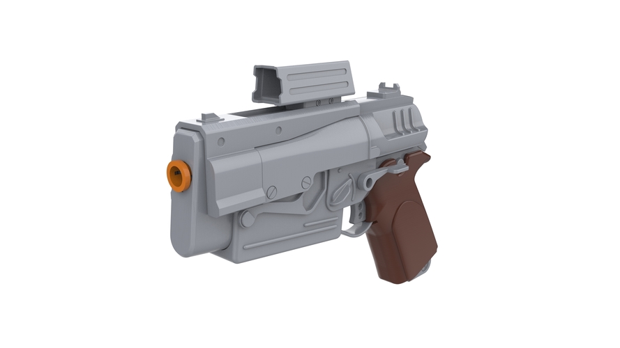 10mm Pistol - Fallout 4 - Printable model - STL files 3D Print 503956