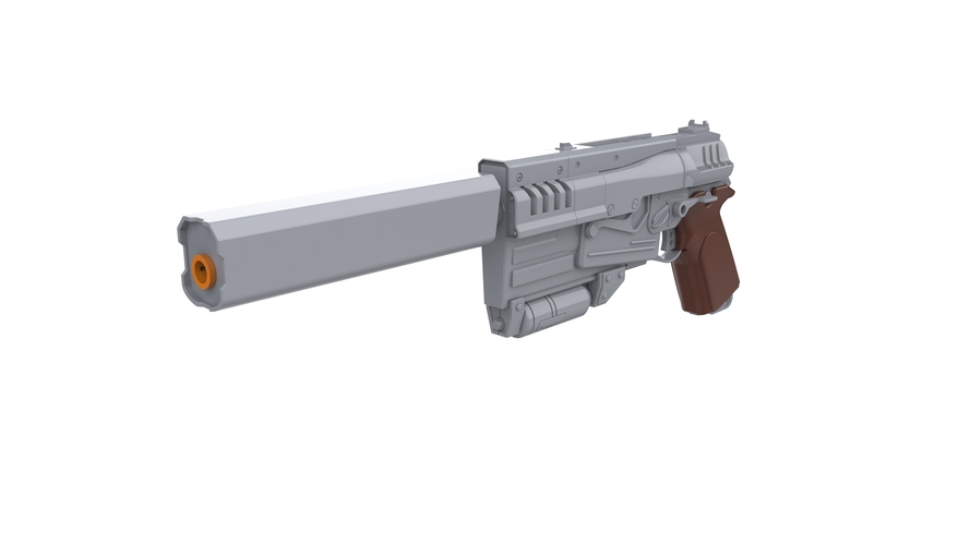 10mm Pistol - Fallout 4 - Printable model - STL files 3D Print 503959