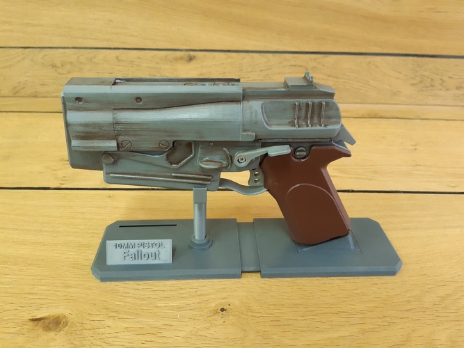 10mm Pistol - Fallout 4 - Printable model - STL files 3D Print 503963