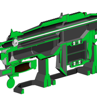 Retro Lancer - Gears of War - Printable 3d model - STL files - Thumbnail 2