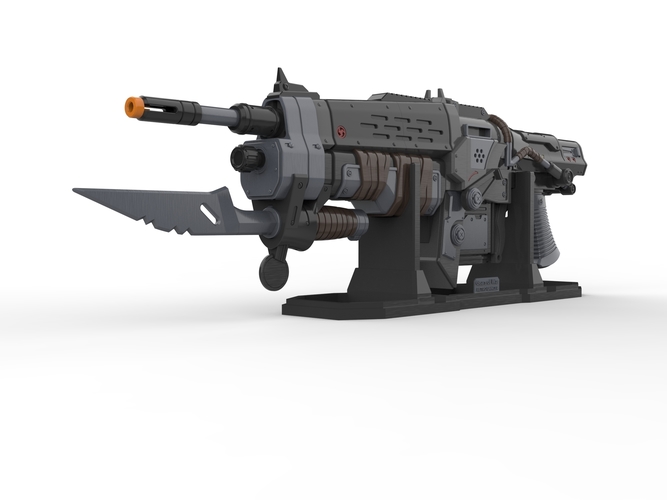 Retro Lancer - Gears of War - Printable 3d model - STL files 3D Print 503985