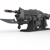 Retro Lancer - Gears of War - Printable 3d model - STL files - Thumbnail 6