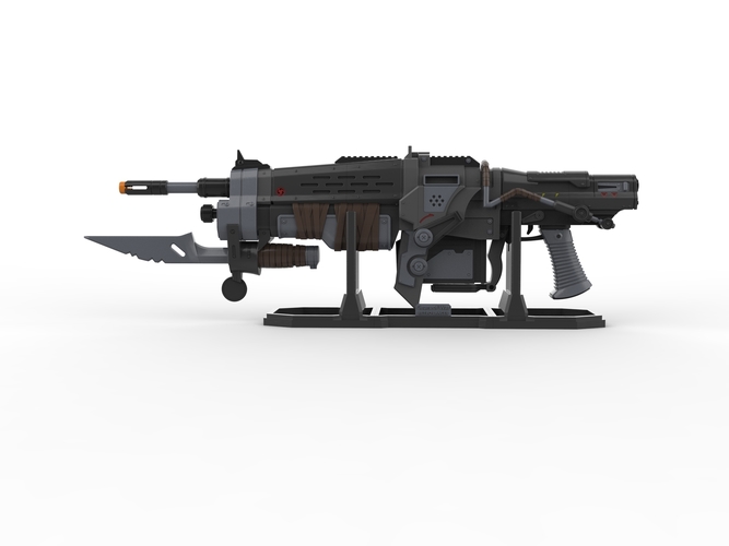 Retro Lancer - Gears of War - Printable 3d model - STL files 3D Print 503986