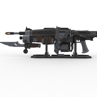 Retro Lancer - Gears of War - Printable 3d model - STL files - Thumbnail 7