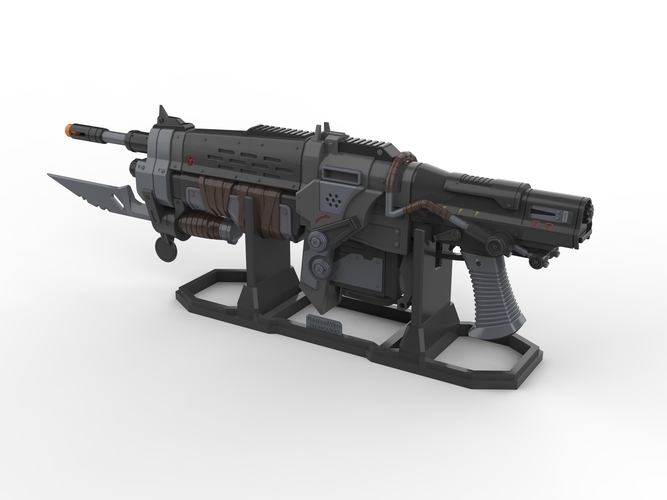 Retro Lancer - Gears of War - Printable 3d model - STL files 3D Print 503987