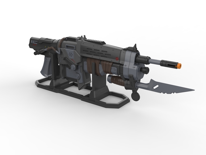 Retro Lancer - Gears of War - Printable 3d model - STL files 3D Print 503989