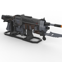 Retro Lancer - Gears of War - Printable 3d model - STL files - Thumbnail 10