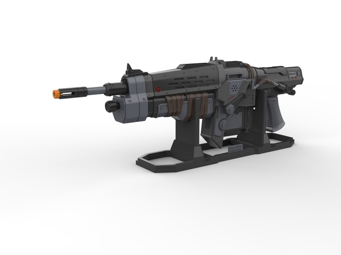 Retro Lancer - Gears of War - Printable 3d model - STL files 3D Print 503990