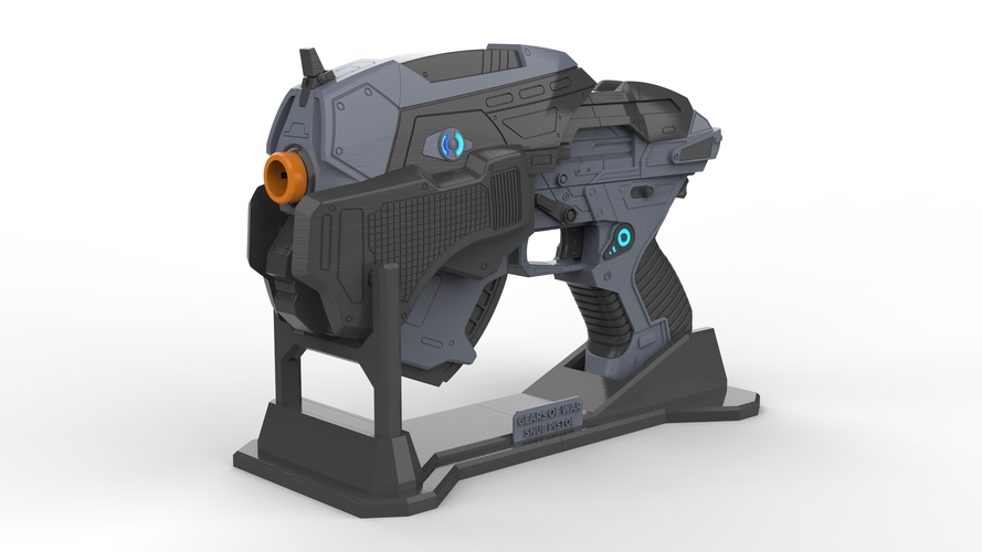 Snub Pistol - Gears of War - Printable 3d model - STL files 3D Print 503997