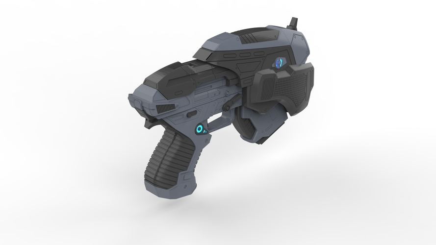 Snub Pistol - Gears of War - Printable 3d model - STL files 3D Print 504001