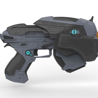 Snub Pistol - Gears of War - Printable 3d model - STL files - Thumbnail 7
