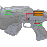 Snub Pistol - Gears of War - Printable 3d model - STL files - Thumbnail 15