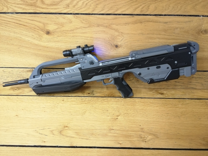 BR55 Battle Rifle - Halo - Printable model - STL files 3D Print 504029