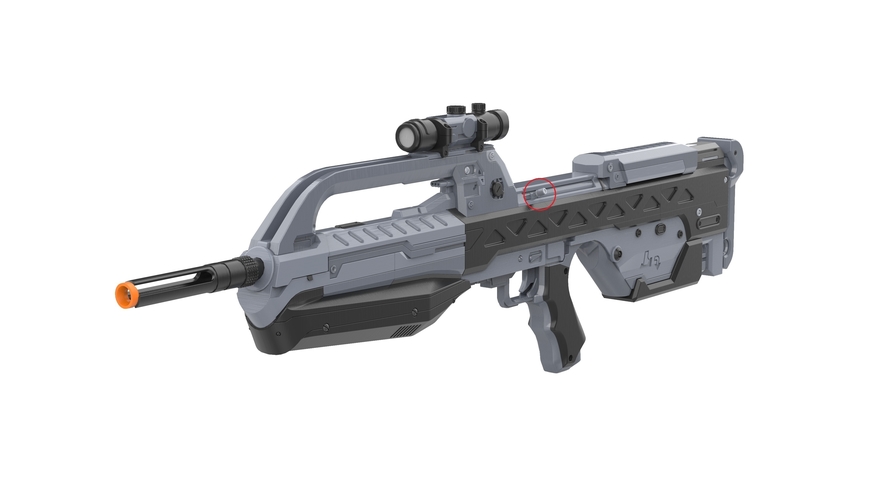 BR55 Battle Rifle - Halo - Printable model - STL files 3D Print 504034