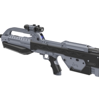BR55 Battle Rifle - Halo - Printable model - STL files - Thumbnail 11