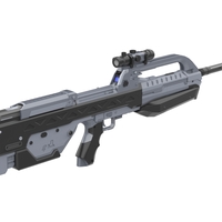 BR55 Battle Rifle - Halo - Printable model - STL files - Thumbnail 12