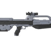 BR55 Battle Rifle - Halo - Printable model - STL files - Thumbnail 13