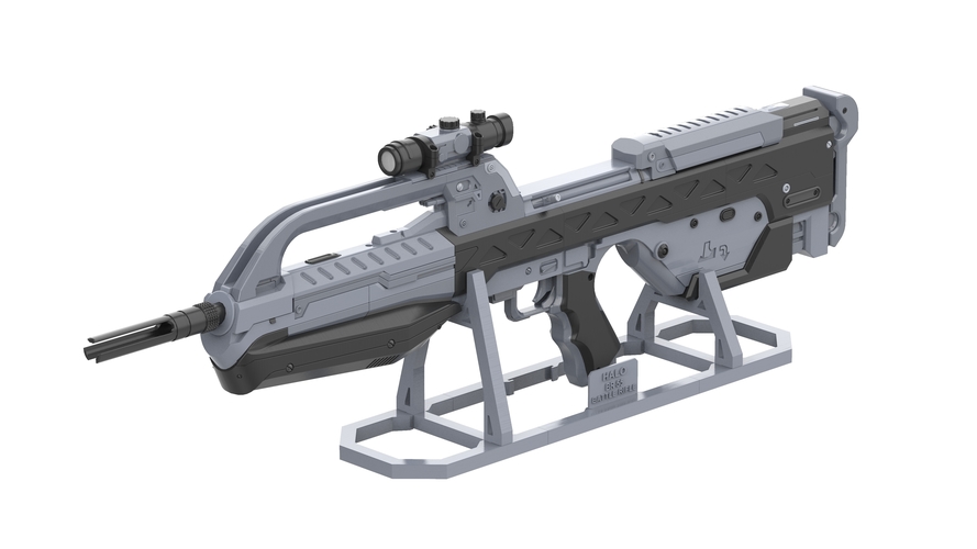 BR55 Battle Rifle - Halo - Printable model - STL files 3D Print 504038