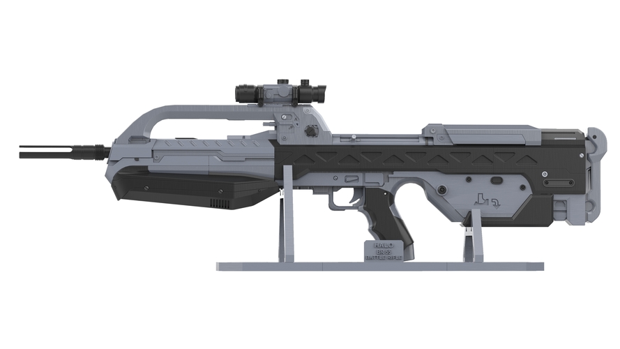 BR55 Battle Rifle - Halo - Printable model - STL files 3D Print 504039