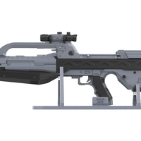 BR55 Battle Rifle - Halo - Printable model - STL files - Thumbnail 15